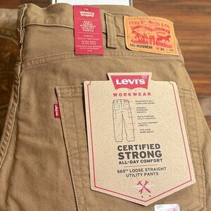 Levi's 565 Loose Straight Utility Pants - Tan